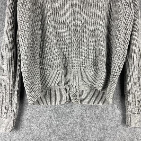 Bonobos Shawl Collar Cardigan Sweater Mens Large Gray Slim Fit Ribbed Grandpa - Picture 13 of 15
